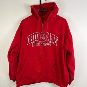 OSU Hoodie Ohio State full zip sweatshirt pro player brand adult size XL.